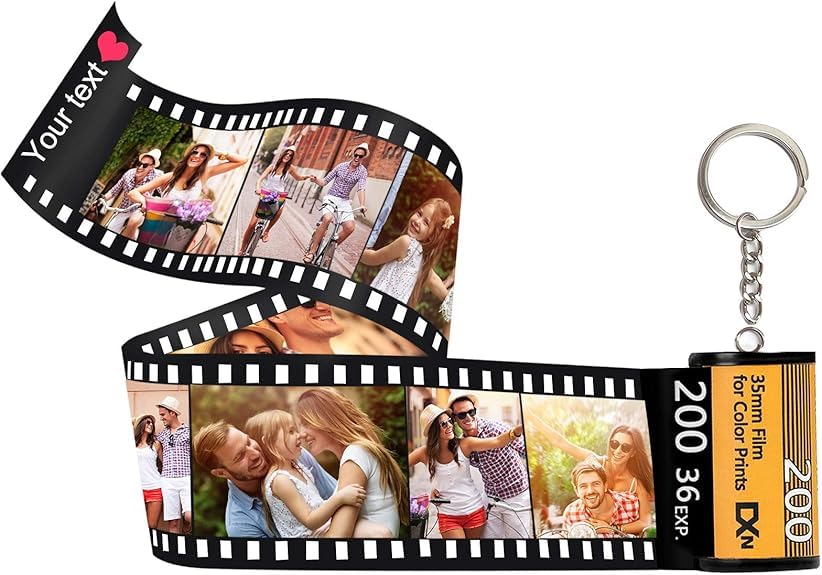 Llavero personalizado con carrete de fotos y álbum de fotos, llavero de...