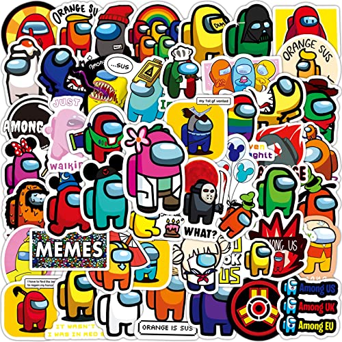 Pegatinas Among 50 Uds para ordenador portátil, equipaje de bicicleta, parches...